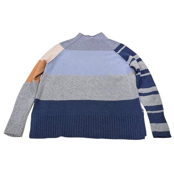 Zaket & Plover Color Block Pullover Sweater, Blue, S - Picture 9 of 9